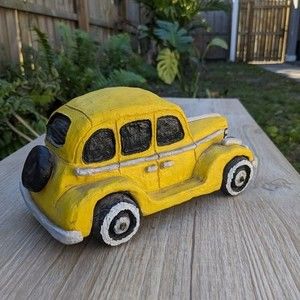 Vintage Yellow 1938 Oldsmobile Collectable by C. Crandall 9/6/01